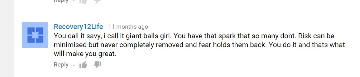 testimonial you have giant balls